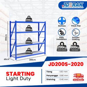 Rak Gudang Starting JD-200 200cm 4Layer
