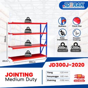 Rak Gudang Jointing JD-300 200cm 4Layer