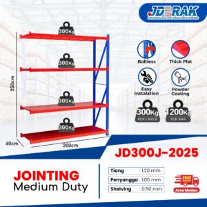 Rak Gudang Jointing JD-300 250cm 4Layer