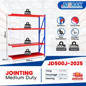 Rak Gudang Jointing JD-500 250cm 4Layer