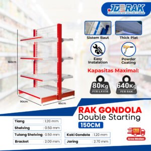 Rak Gondola Double Starting 150CM