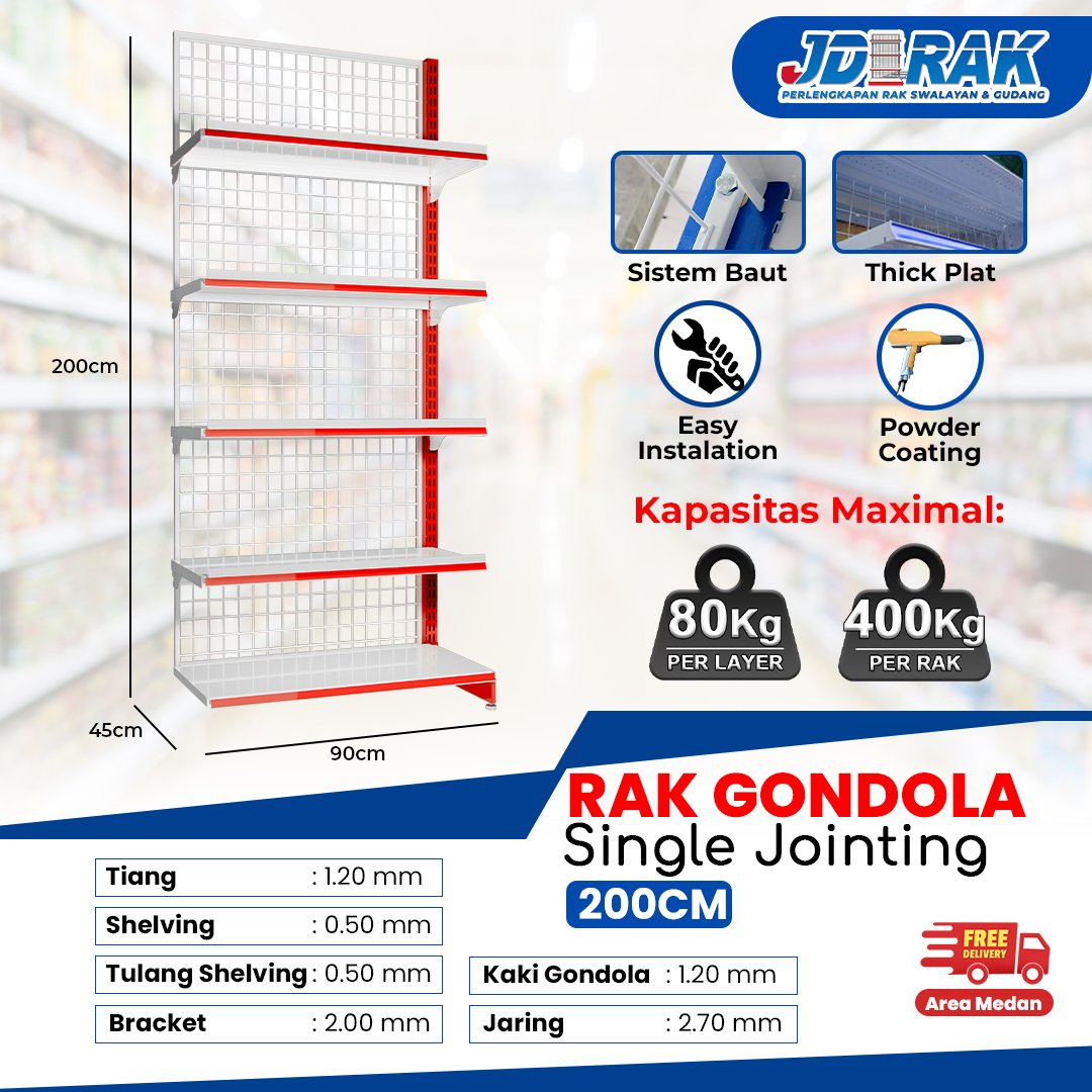 Rak Minimarket Single Jointing
