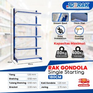 Rak Gondola Single Starting 180CM