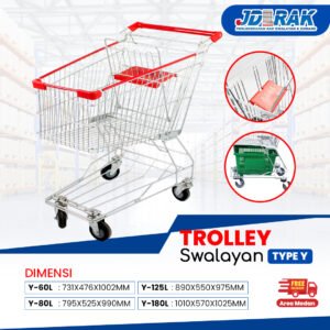 Troli Belanja Swalayan Tipe Y