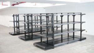 rak minimarket warna hitam