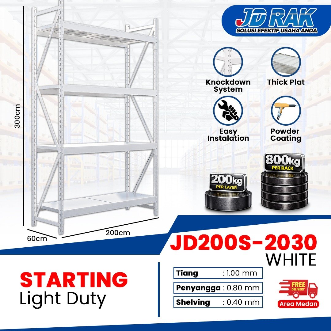Rak Gudang JD-200 White